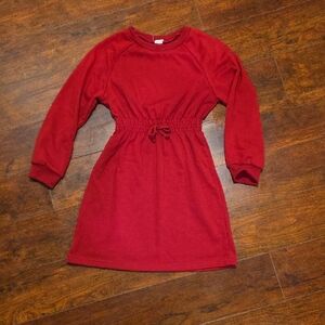 SHEIN Vibrant Red Casual Kids Dress